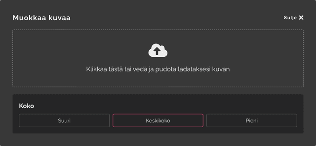 Kuvien lähetysikkuna